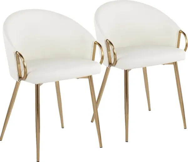 Stumberg I White Dining Chair, Set of 2