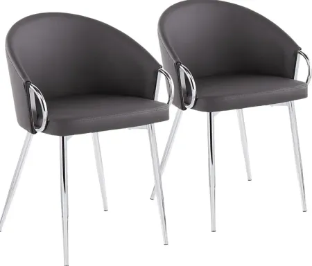 Stumberg II Gray Dining Chair, Set of 2
