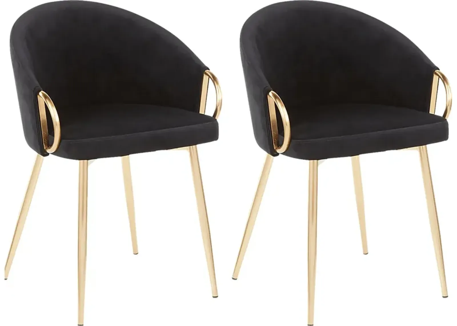 Stumberg III Black Dining Chair, Set of 2