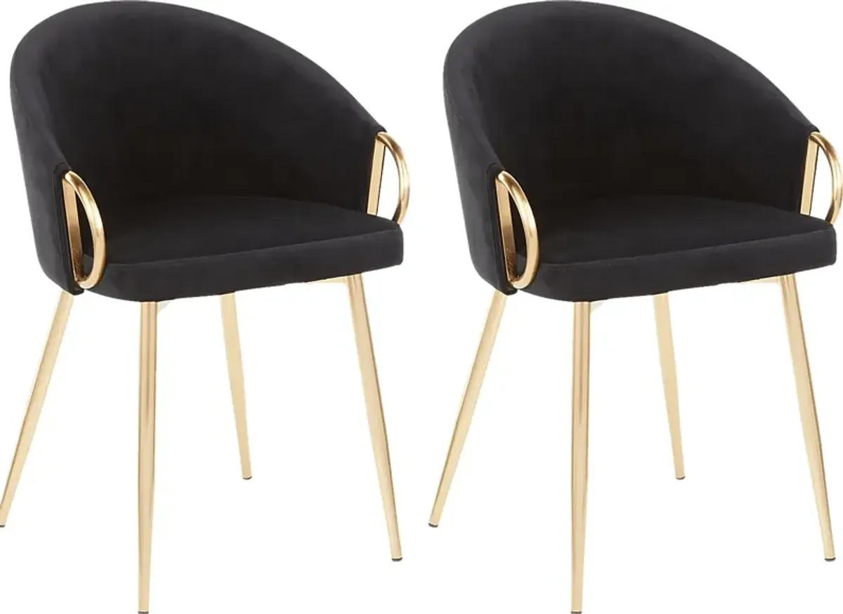 Stumberg III Black Dining Chair, Set of 2