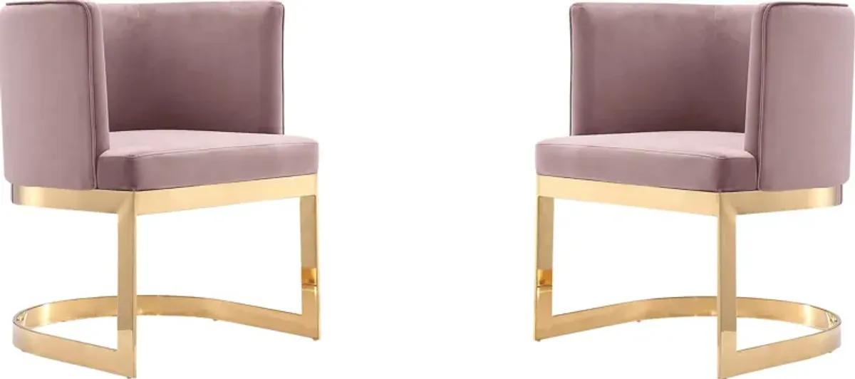 Oonella Blush Side Chair, Set of 2