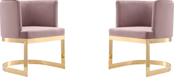 Oonella Blush Side Chair, Set of 2