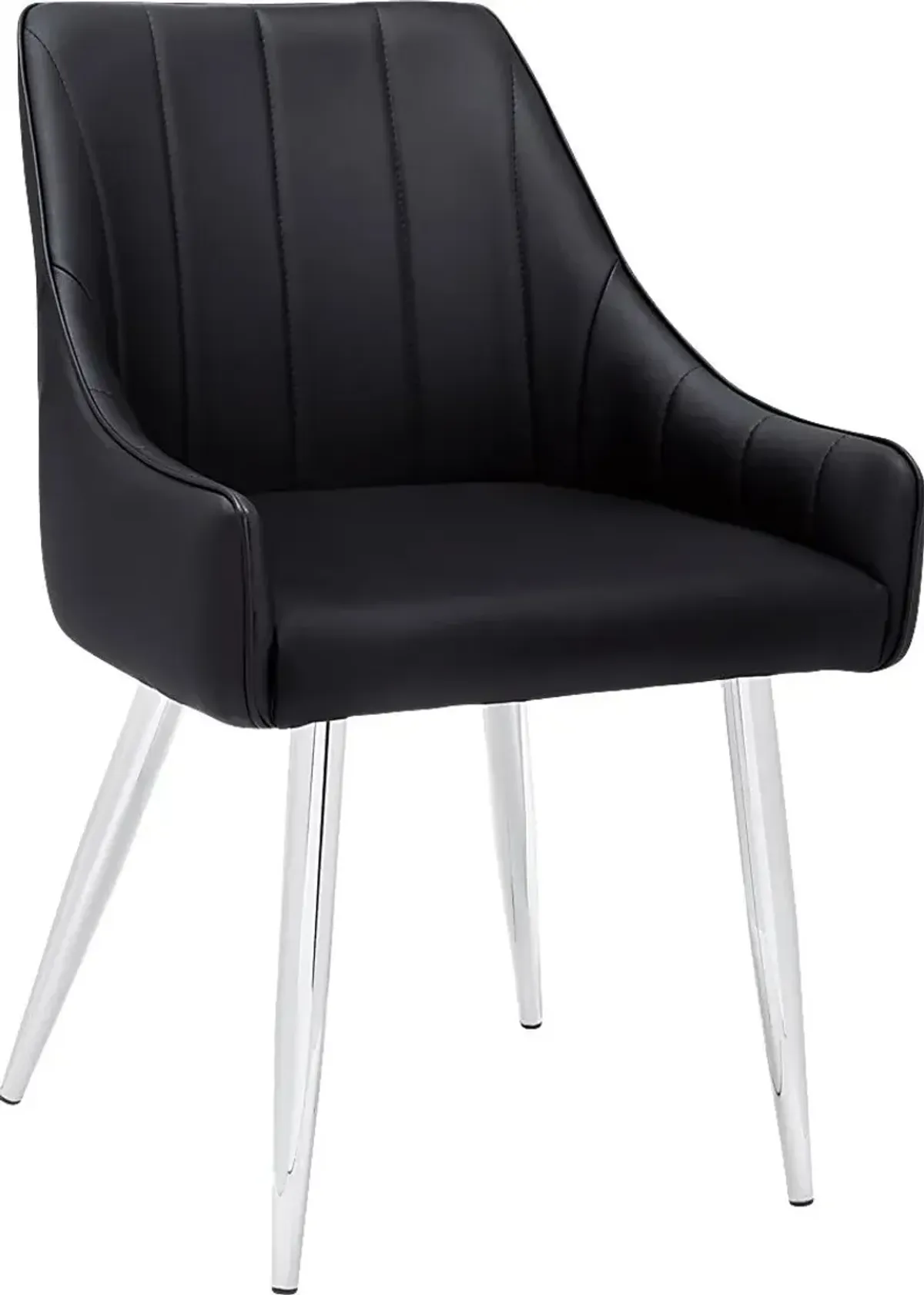 Dashby Black Chrome Arm Chair