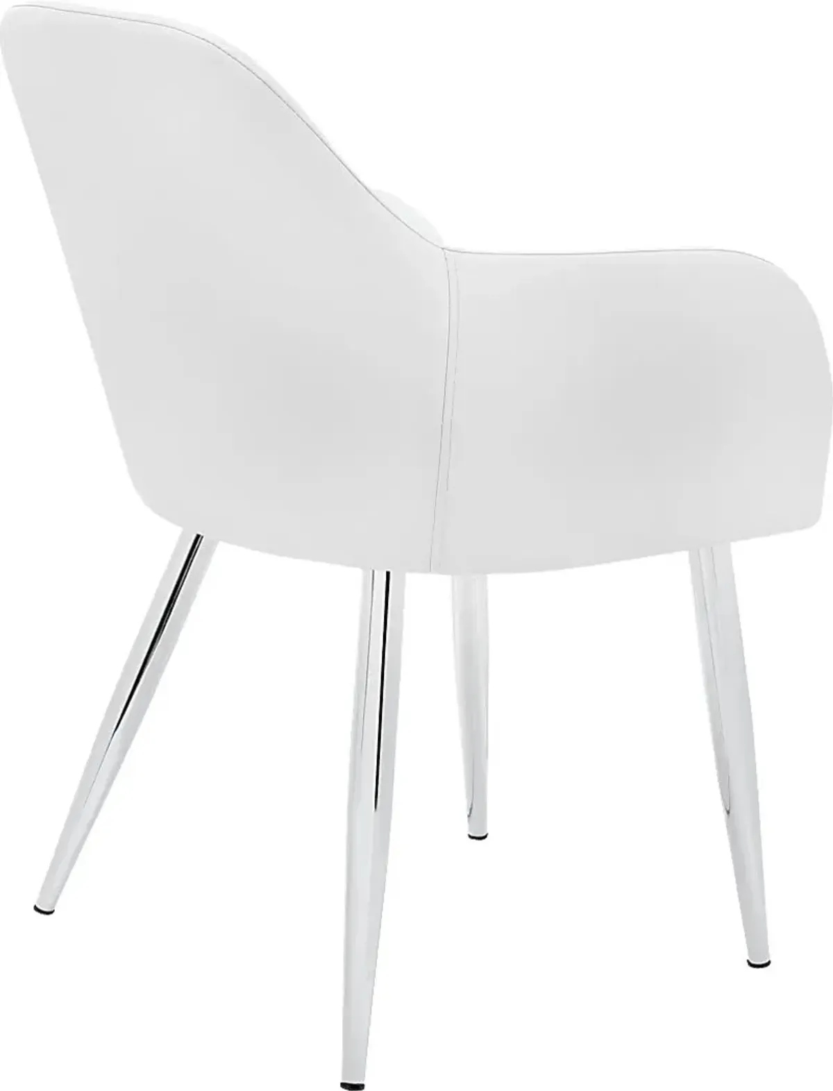 Vietor White Arm Chair