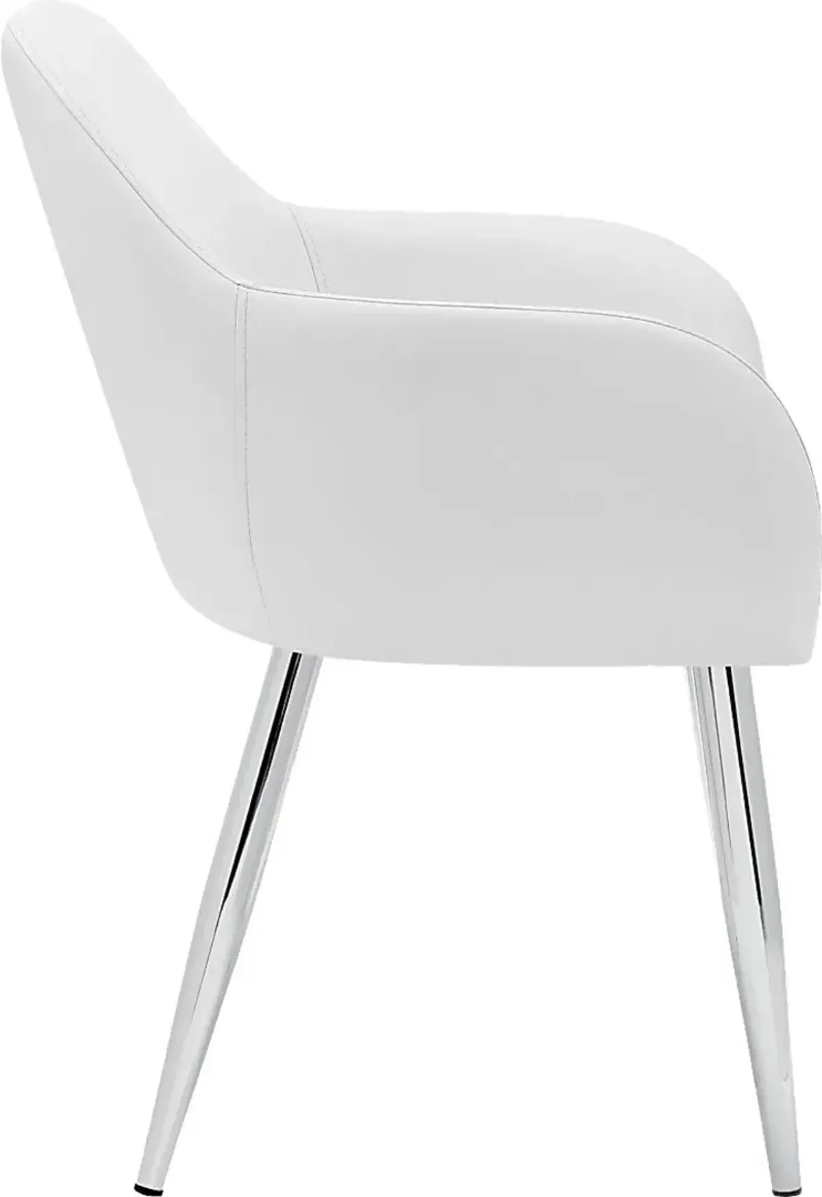 Vietor White Arm Chair