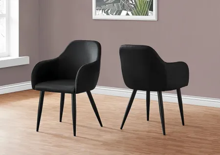 Vietor Black Arm Chair
