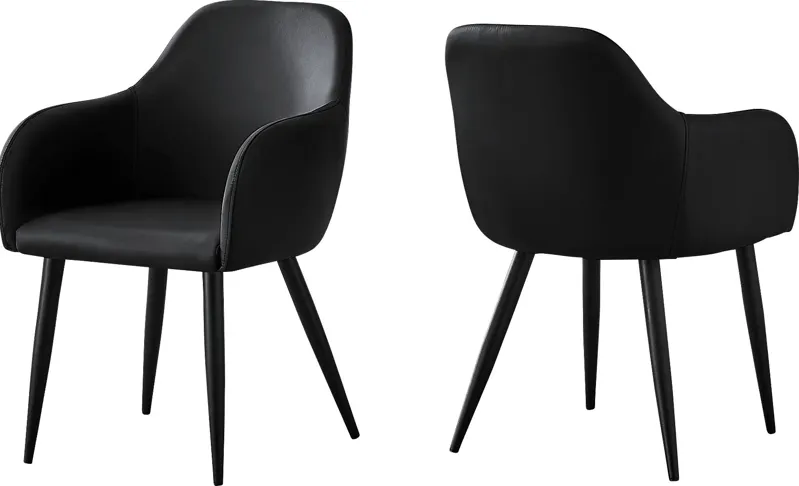 Vietor Black Arm Chair