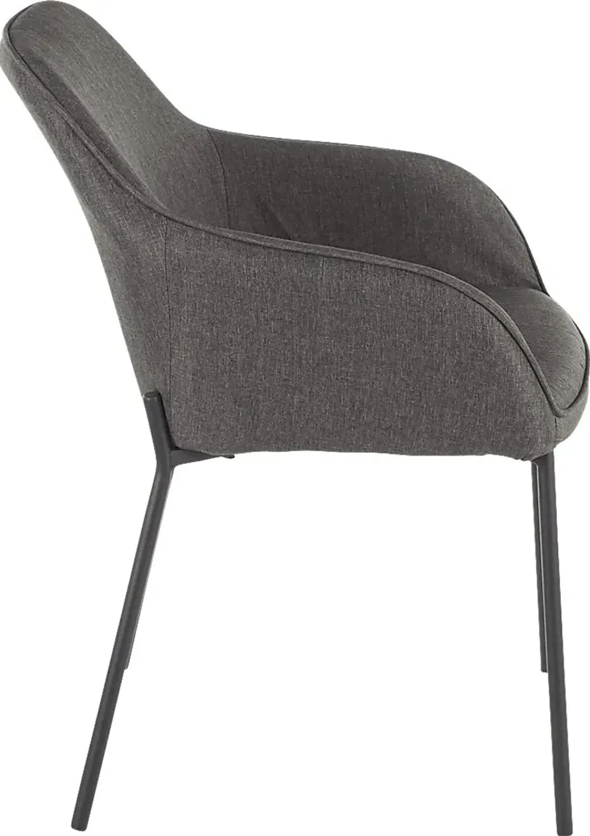 Evarts Charcoal Dining Chair, Set of 2