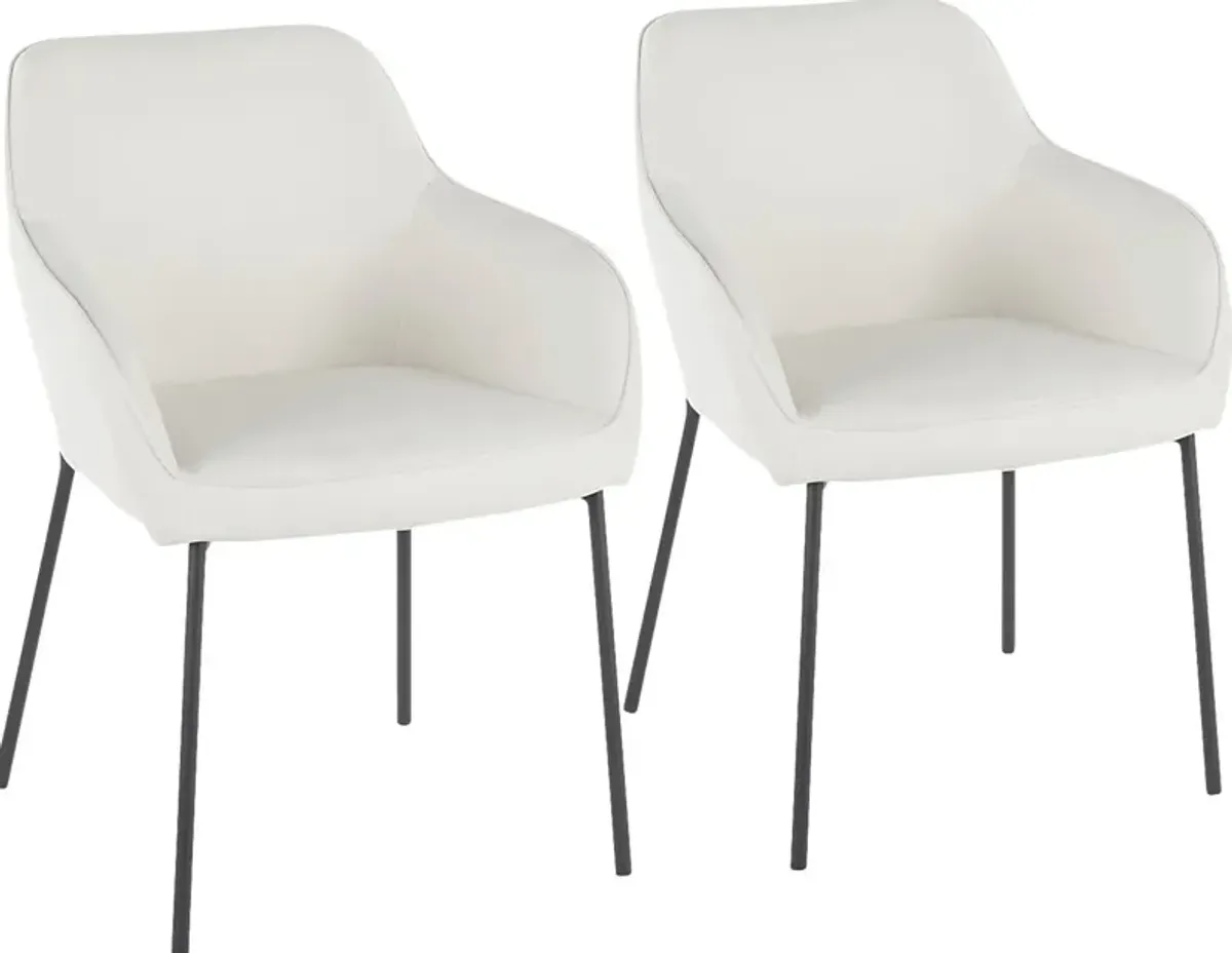 Evarts Cream Dining Chair, Set of 2