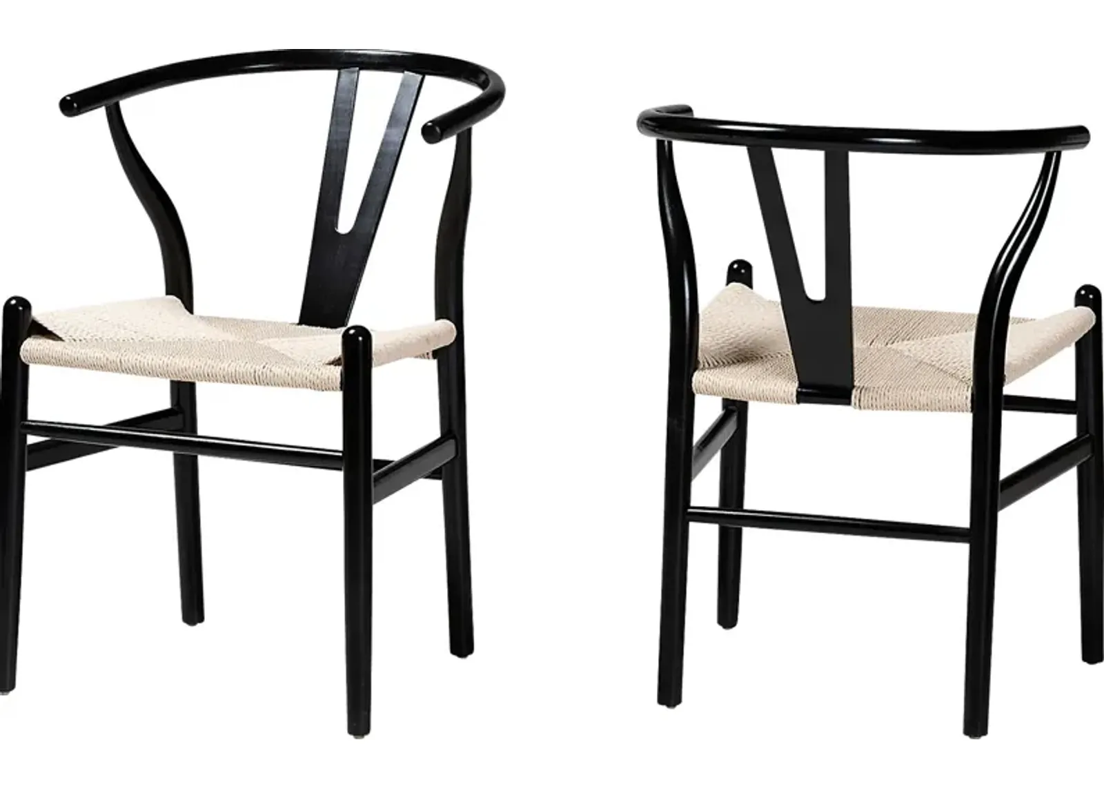 Fertell Black Arm Chair, Set of 2