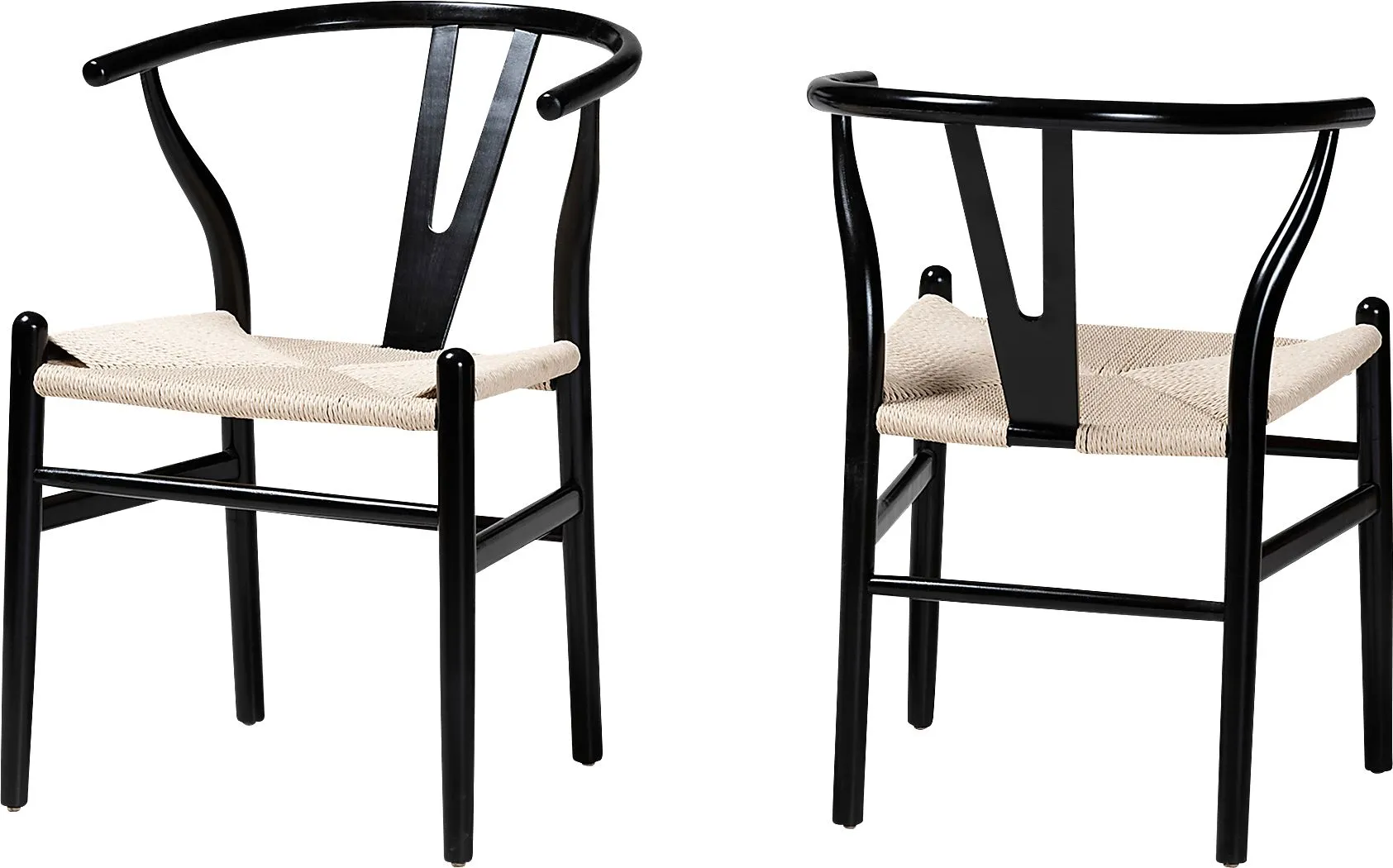 Fertell Black Arm Chair, Set of 2