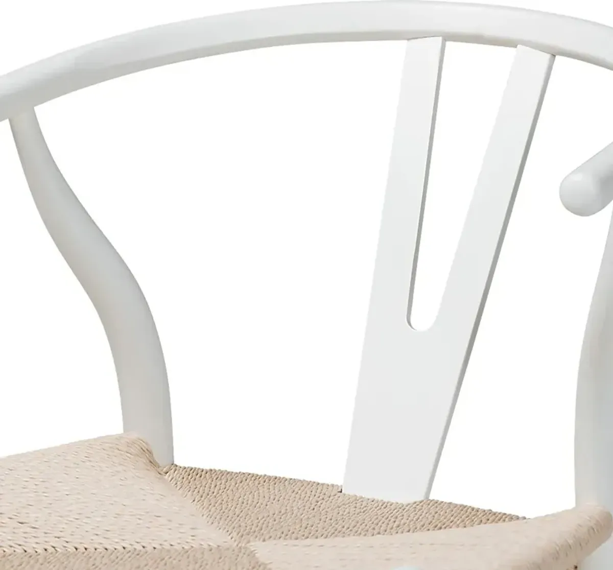 Fertell White Arm Chair, Set of 2