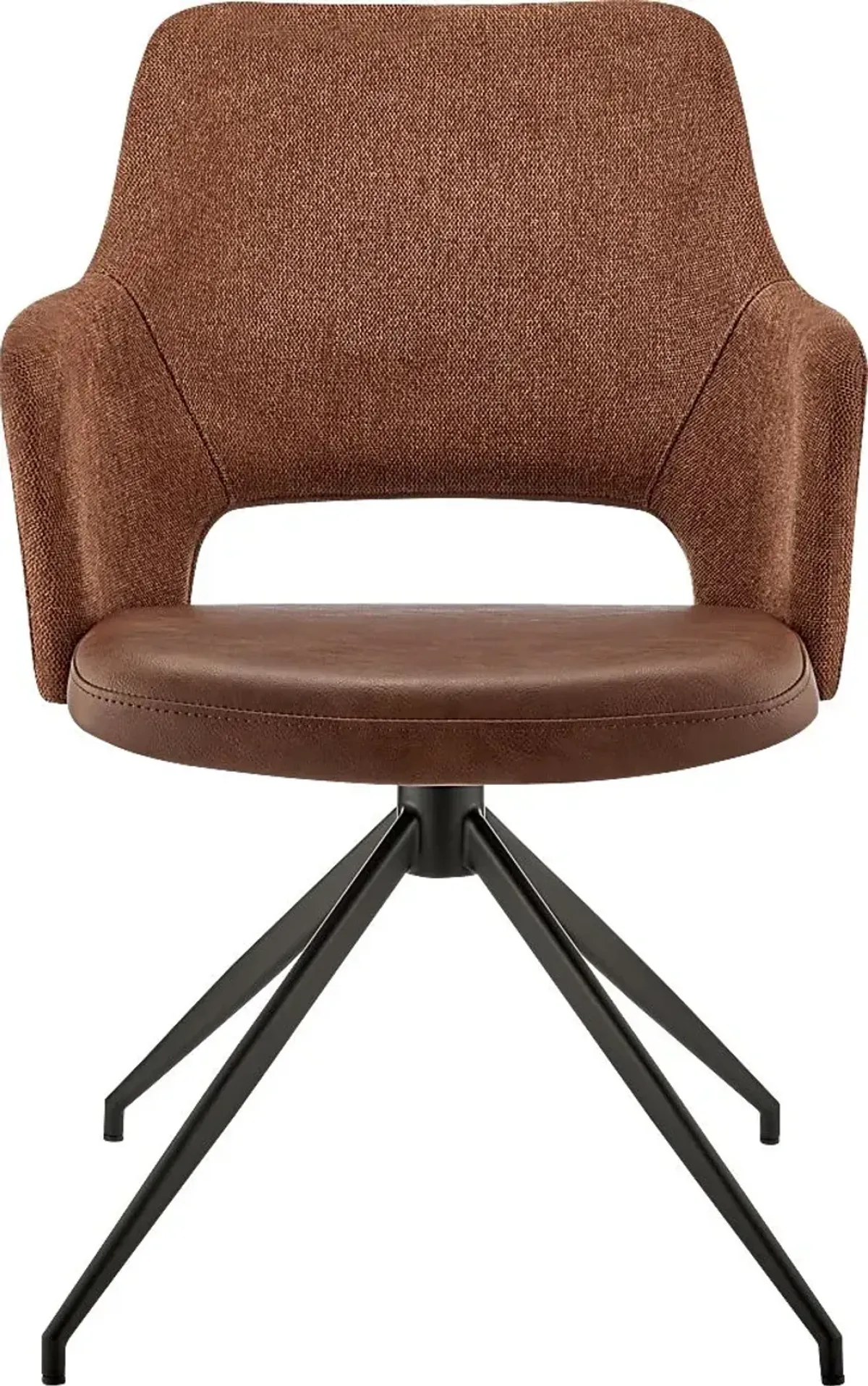 Quiment Dark Brown Arm Chair