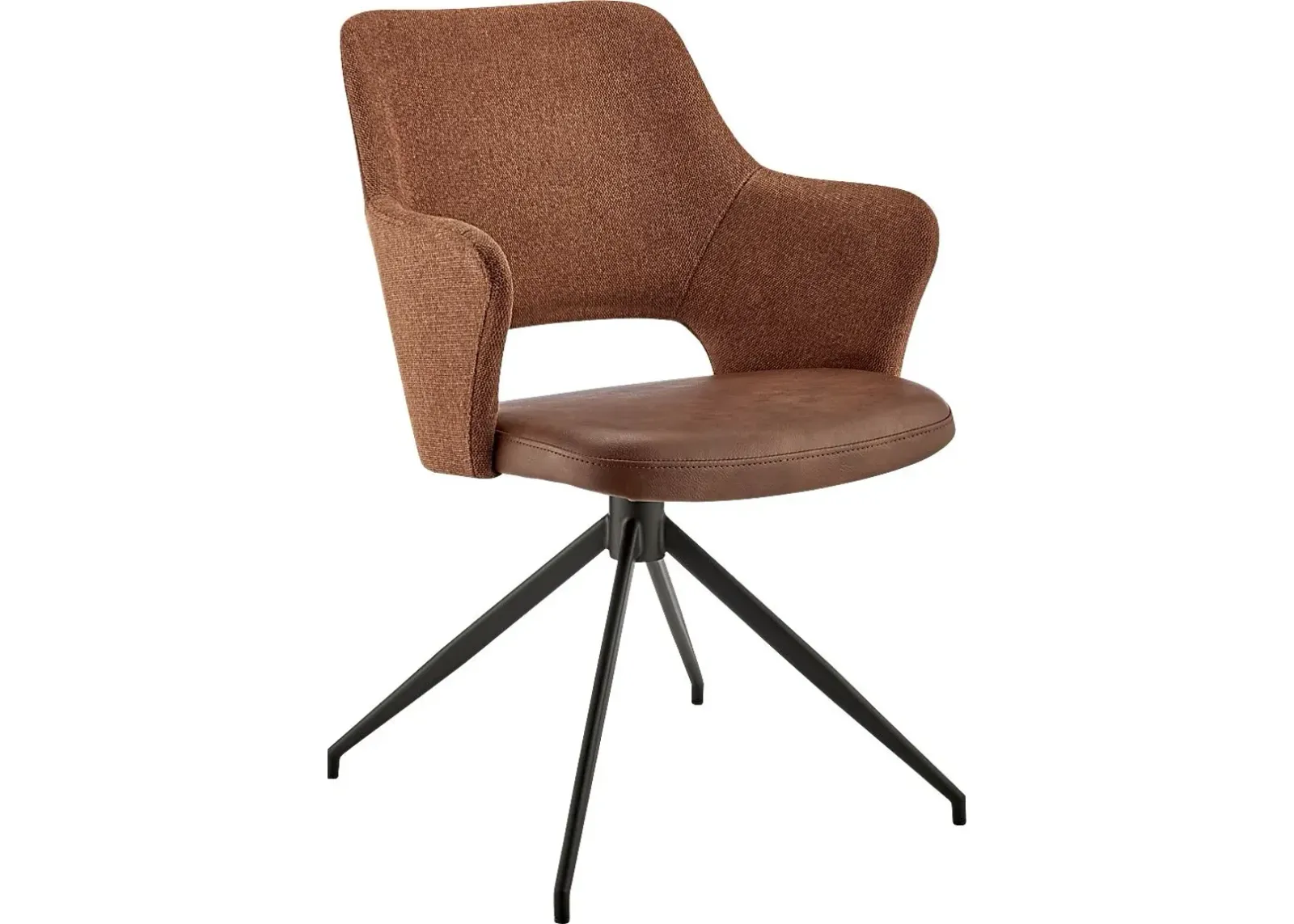 Quiment Dark Brown Arm Chair