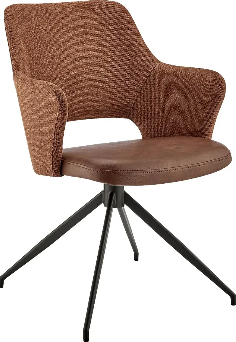 Quiment Dark Brown Arm Chair