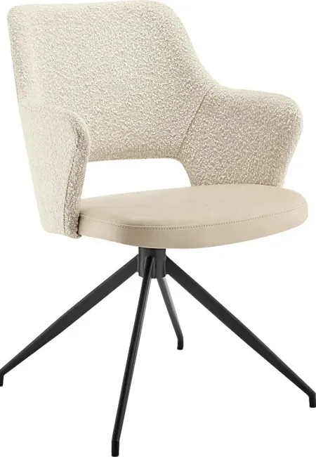 Quiment Ivory Arm Chair