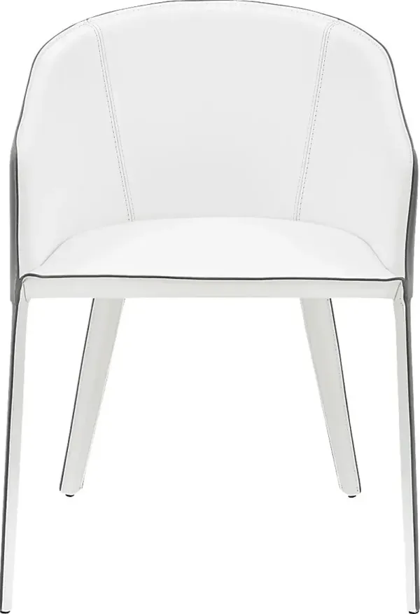 Simonview White Arm Chair