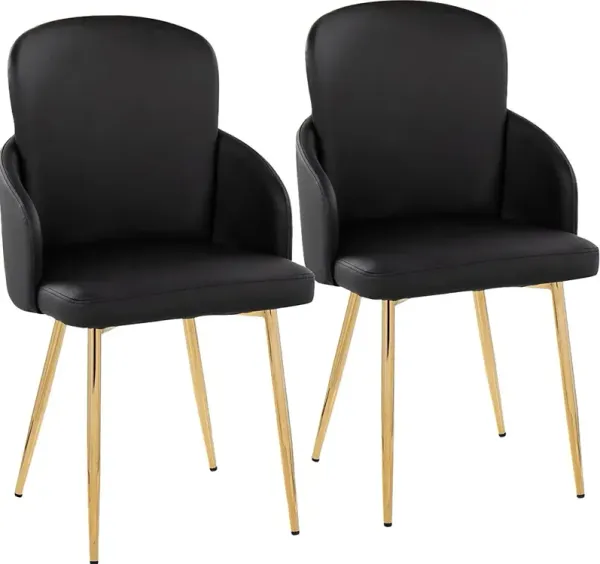 Maglista I Black Dining Chair Set of 2