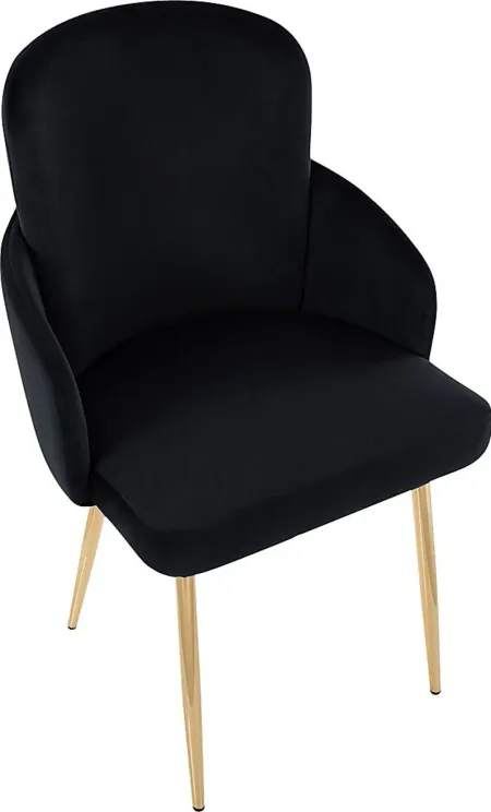 Maglista I Black Velvet Dining Chair Set of 2
