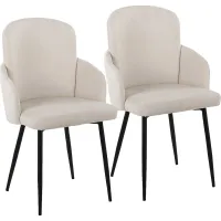 Maglista II Cream Dining Chair Set of 2
