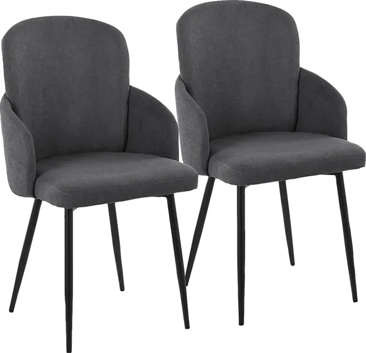 Maglista II Dark Gray Dining Chair Set of 2