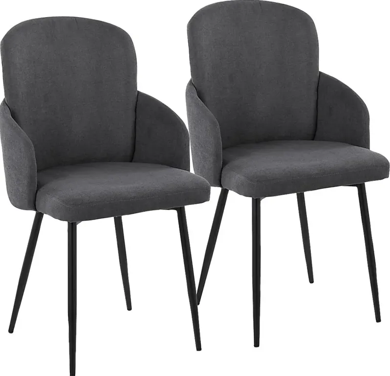 Maglista II Dark Gray Dining Chair Set of 2