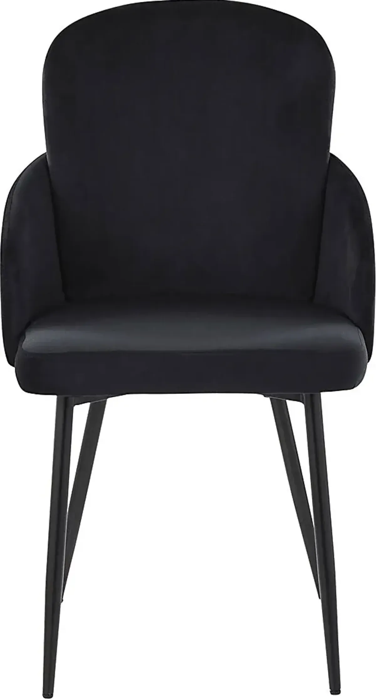 Maglista II Black Velvet Dining Chair Set of 2