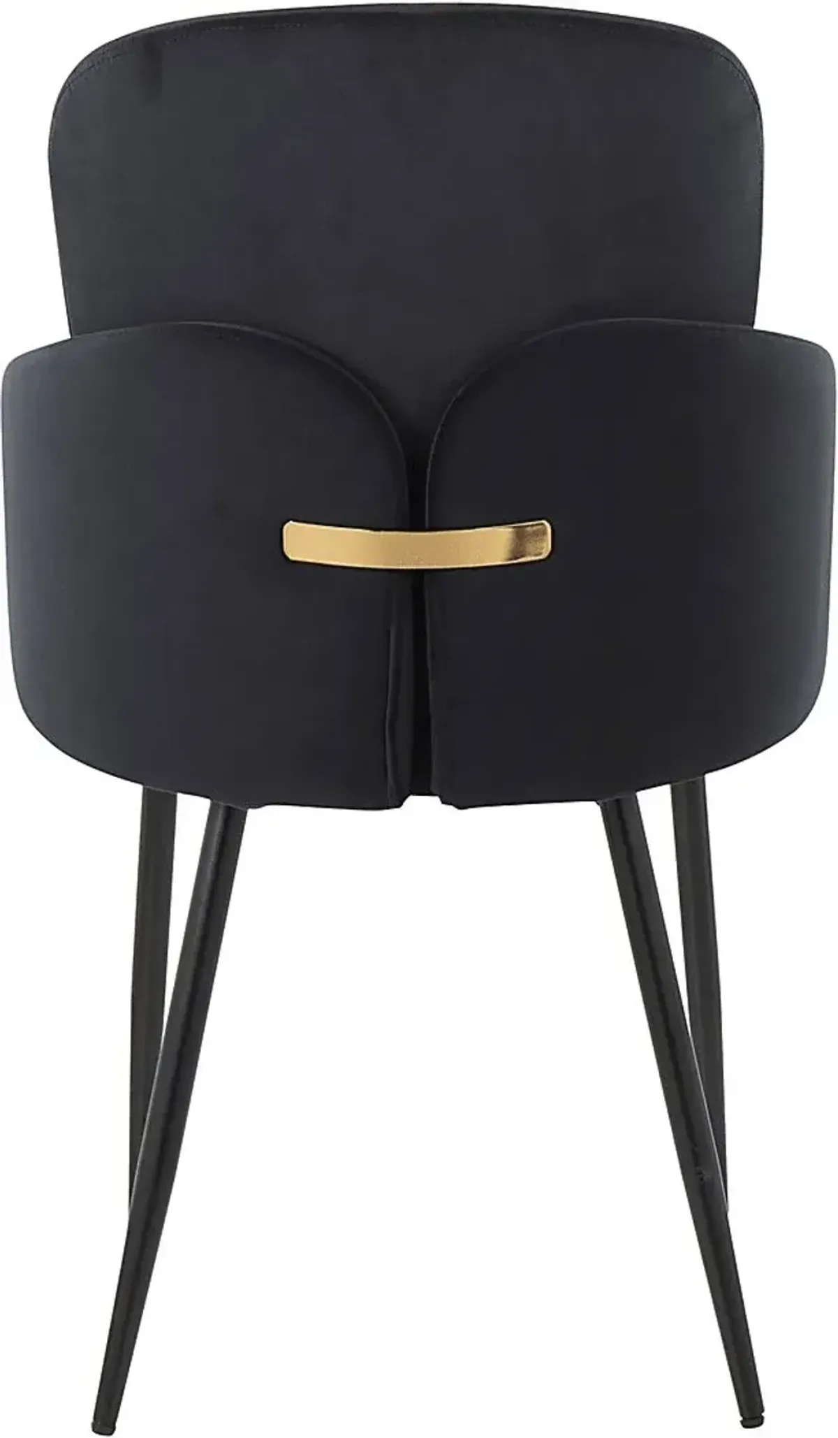 Maglista II Black Velvet Dining Chair Set of 2