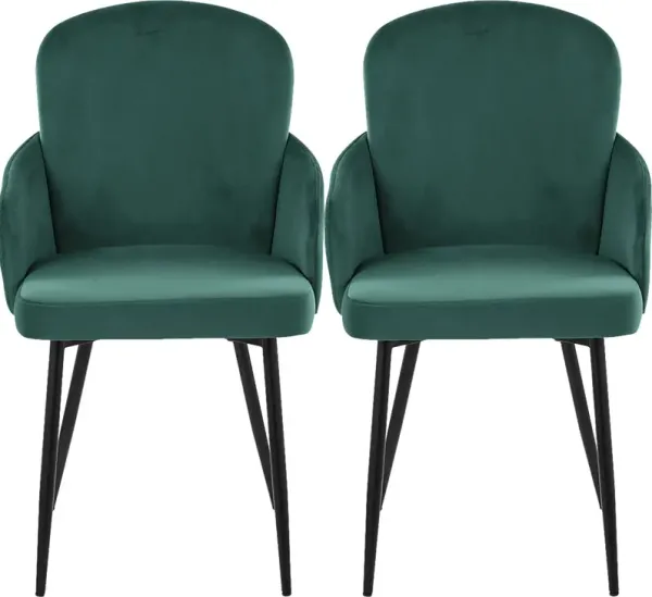 Maglista II Green Dining Chair Set of 2