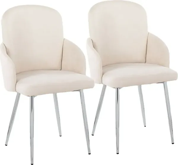 Maglista III Cream Dining Chair Set of 2