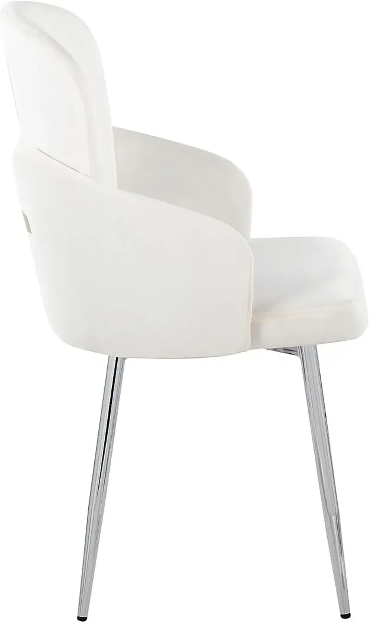 Maglista III Cream Velvet Dining Chair Set of 2