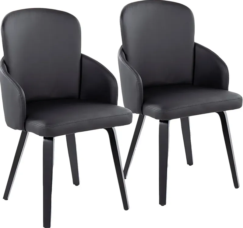 Maglista IV Black Dining Chair Set of 2
