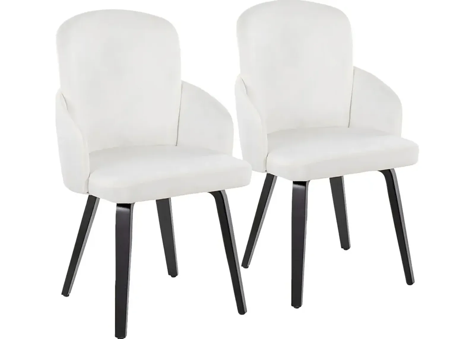 Maglista IV Cream Velvet Dining Chair Set of 2