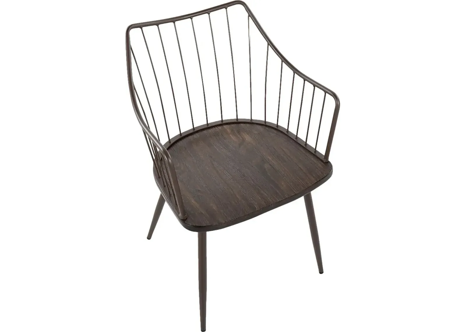 Pomarico Brown Arm Chair