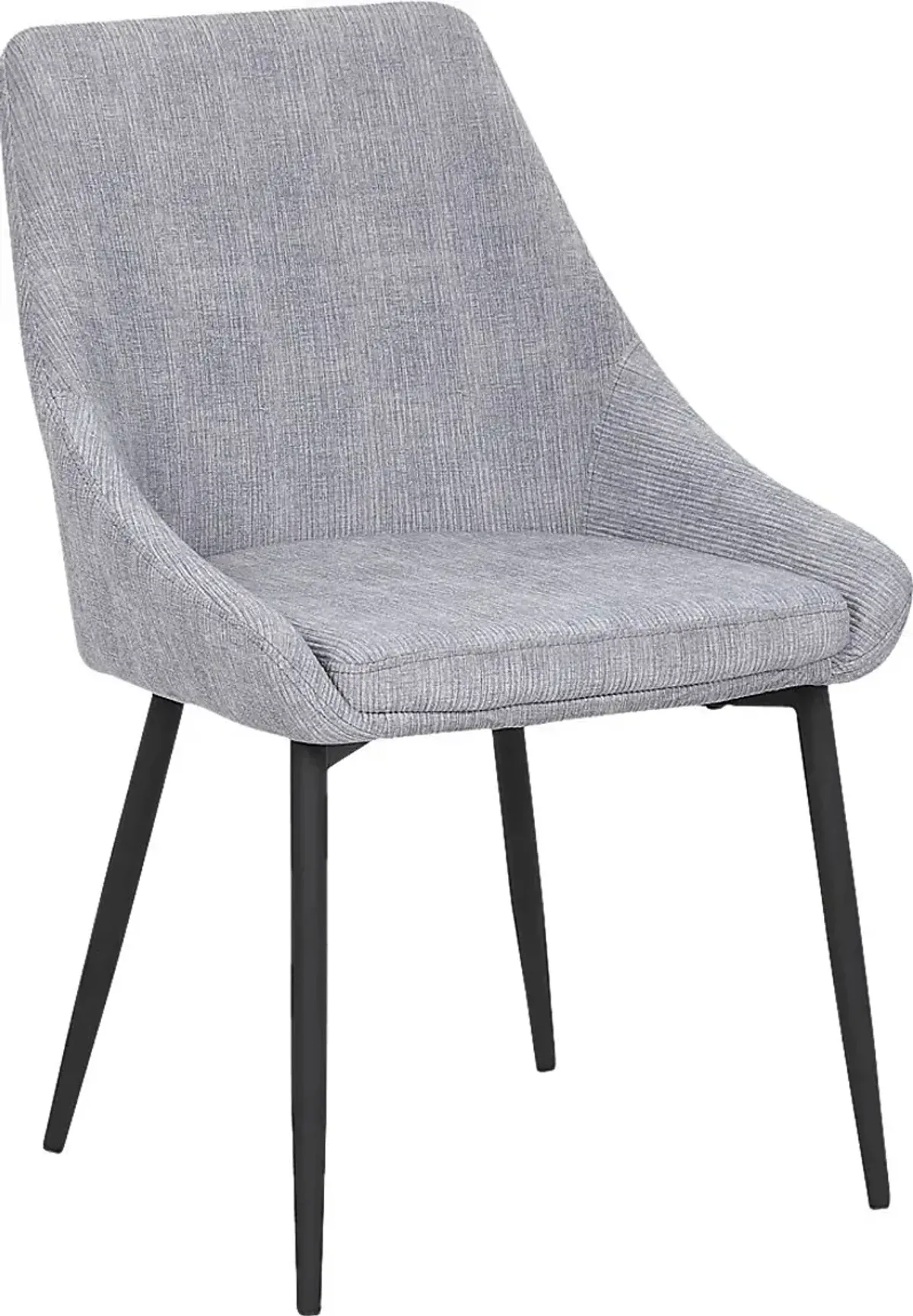 Dellrey Light Gray Dining Chair, Set of 2