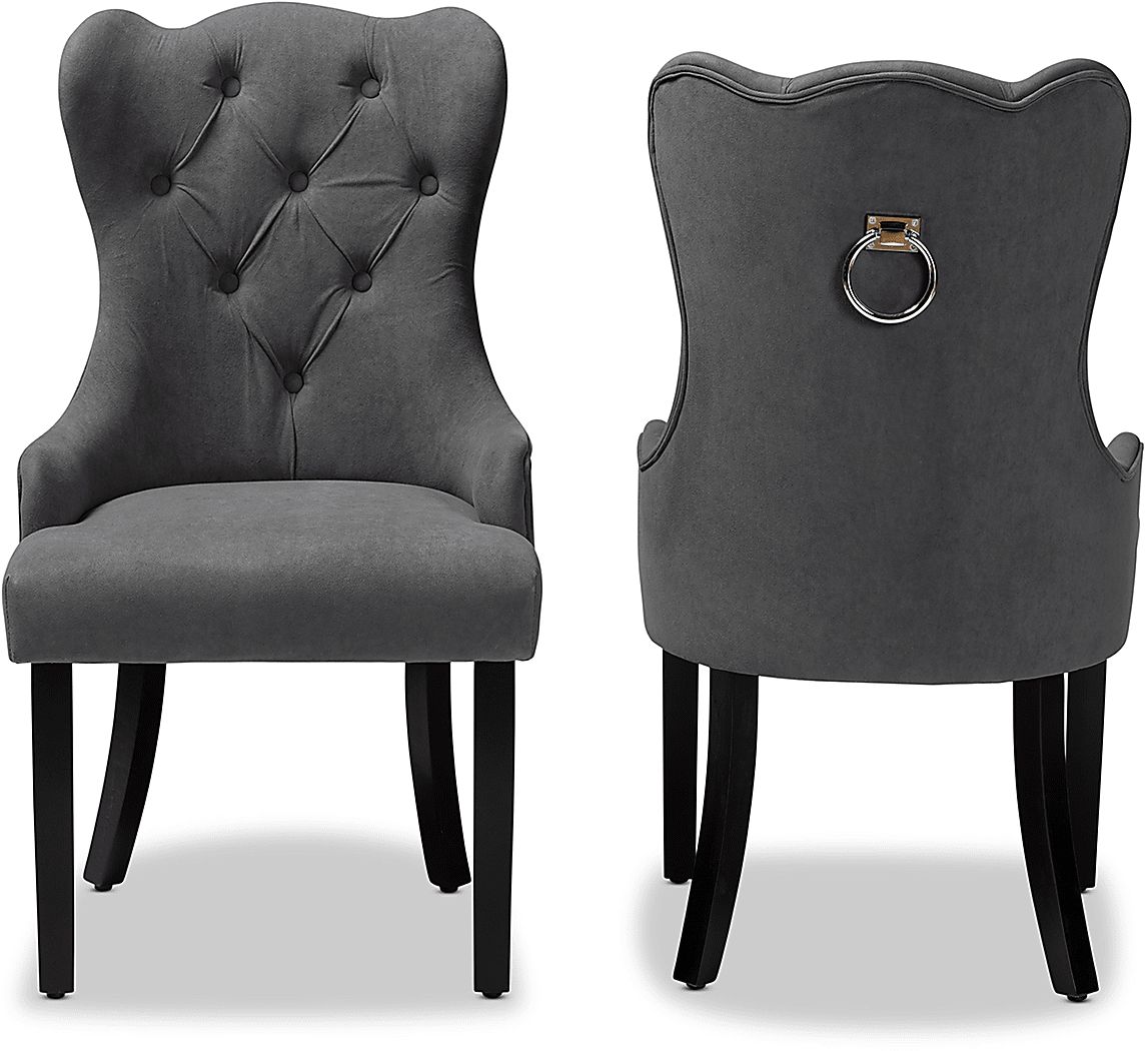 Bushire Gray Dining Chairs, Set of 2