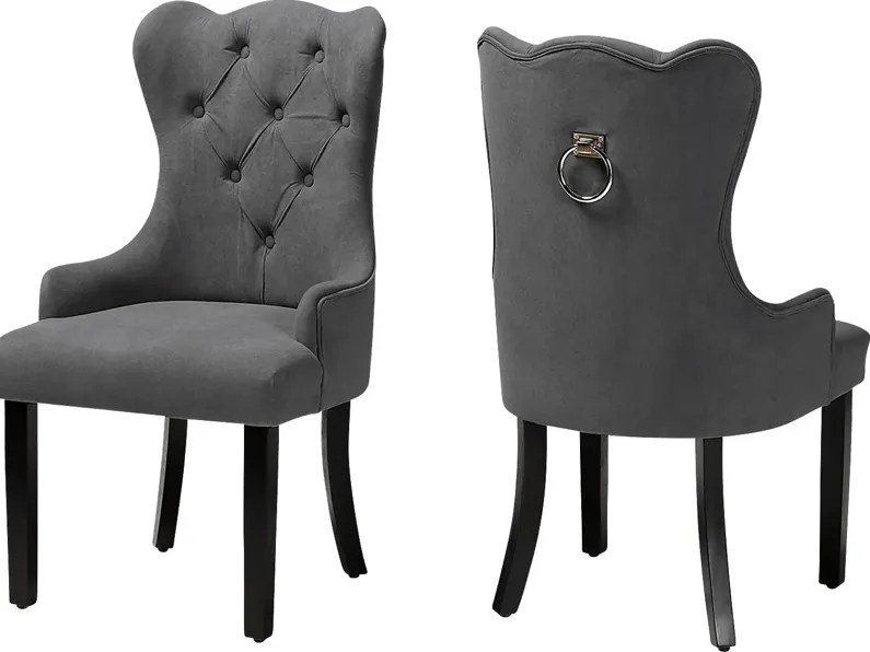 Bushire Gray Dining Chairs, Set of 2