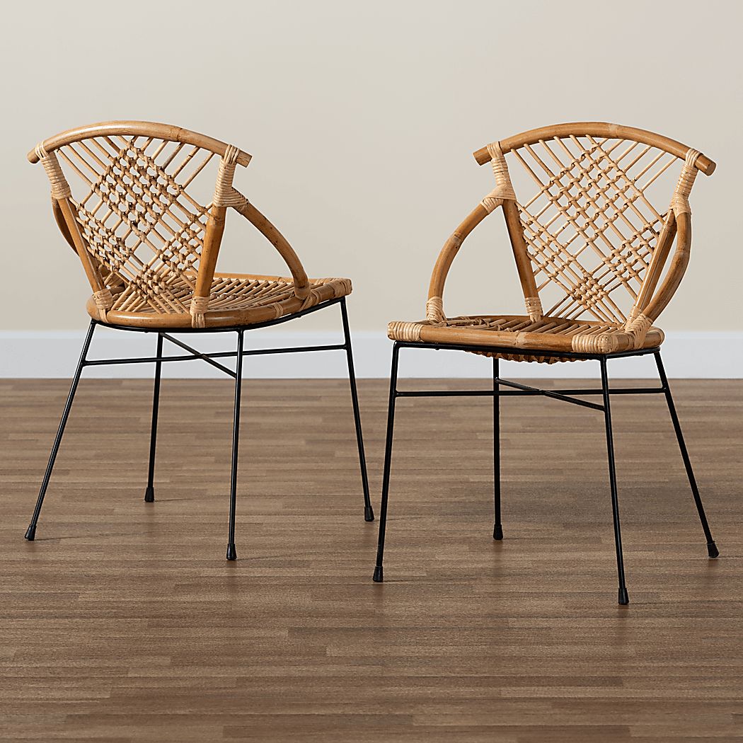 Penelola Brown Arm Chair Set of 2