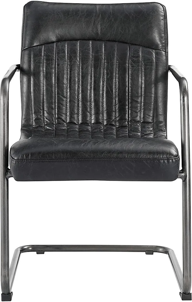 Medill Black Arm Chair, Set of 2