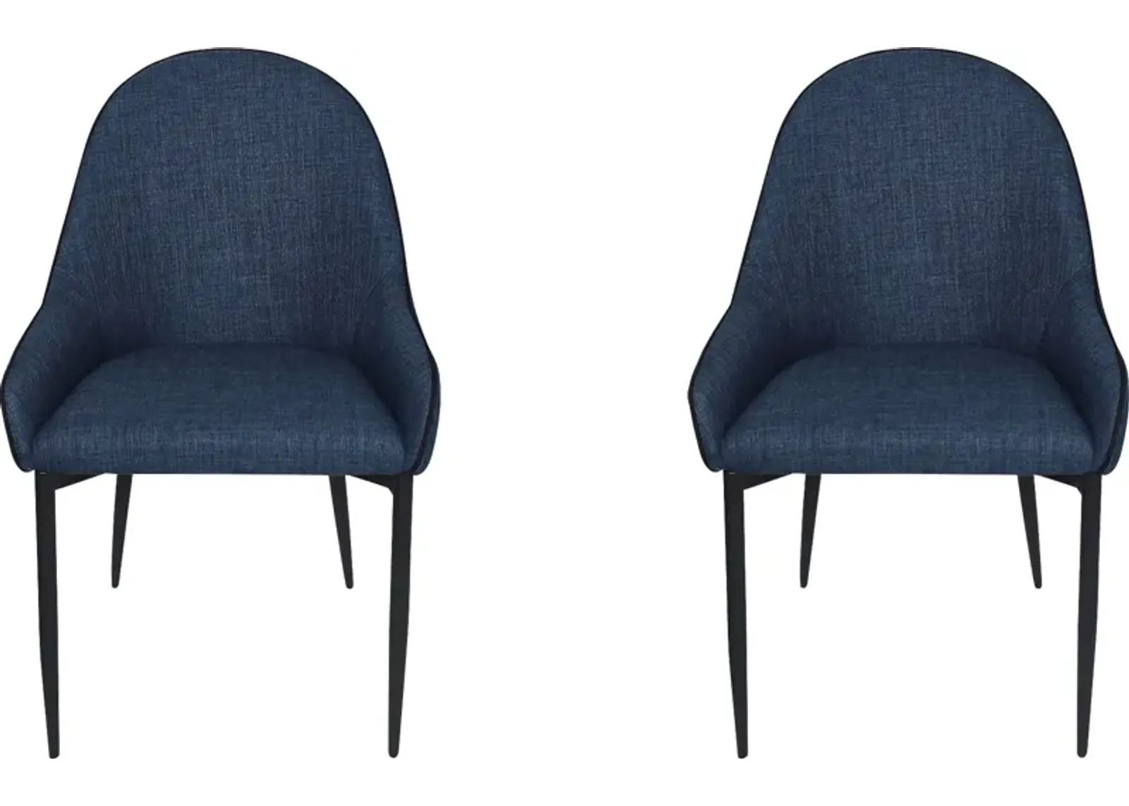 Anaise Dark Blue Dining Chair, Set of 2