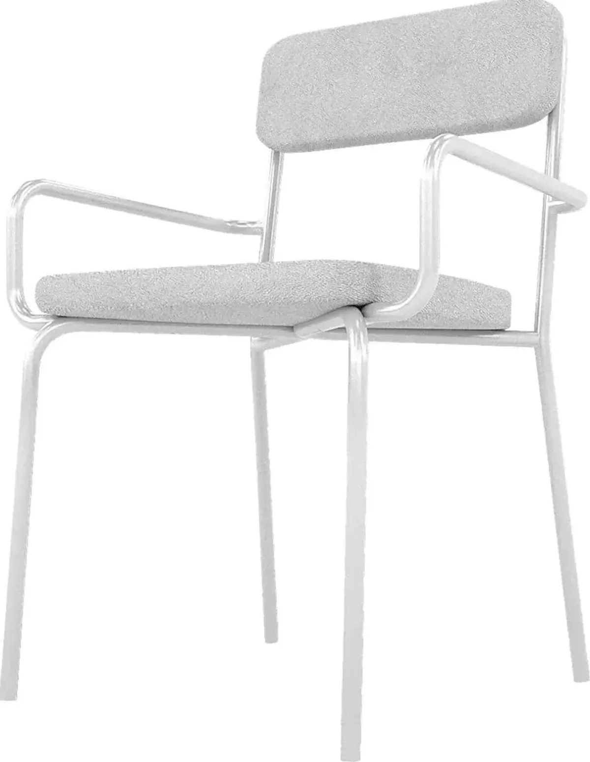 Donateil White Arm Chair