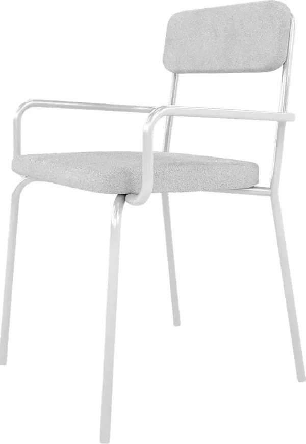 Donateil White Arm Chair