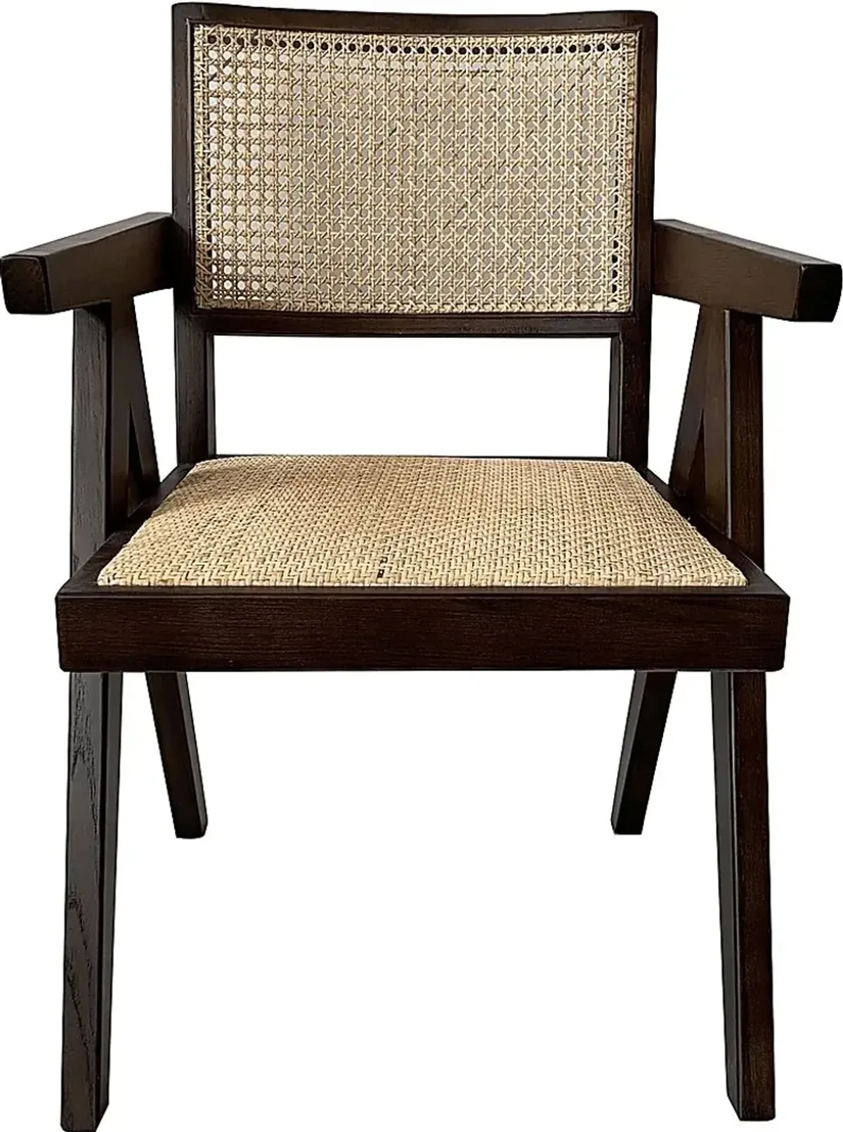 Caplon Brown Arm Chair, Set of 2