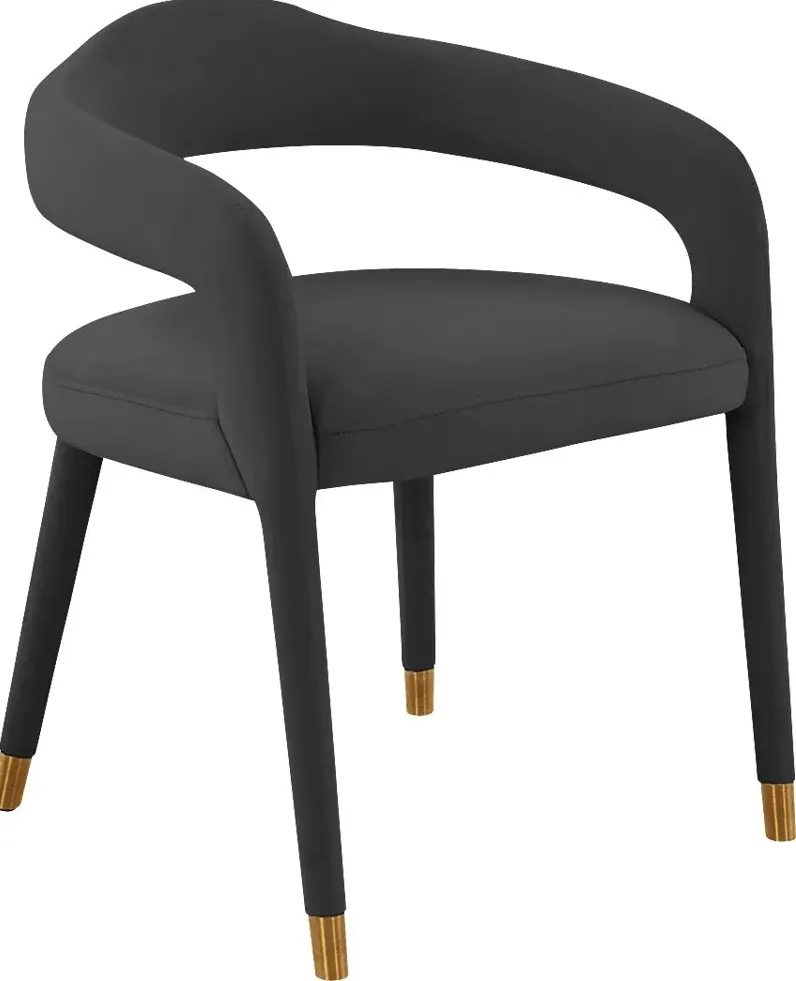 Siletz Black Arm Chair