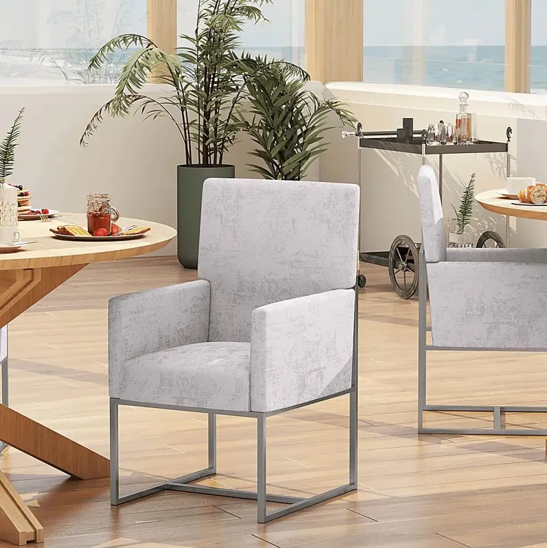 Herrli Light Gray Arm Chair