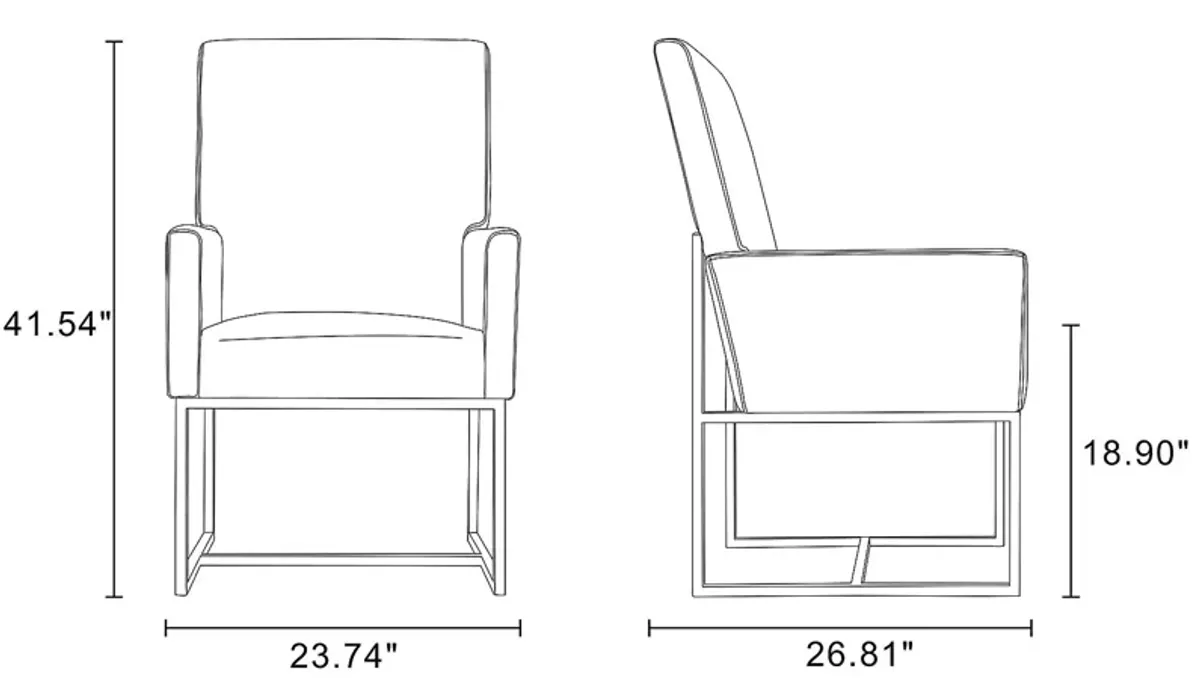 Herrli Champagne Arm Chair