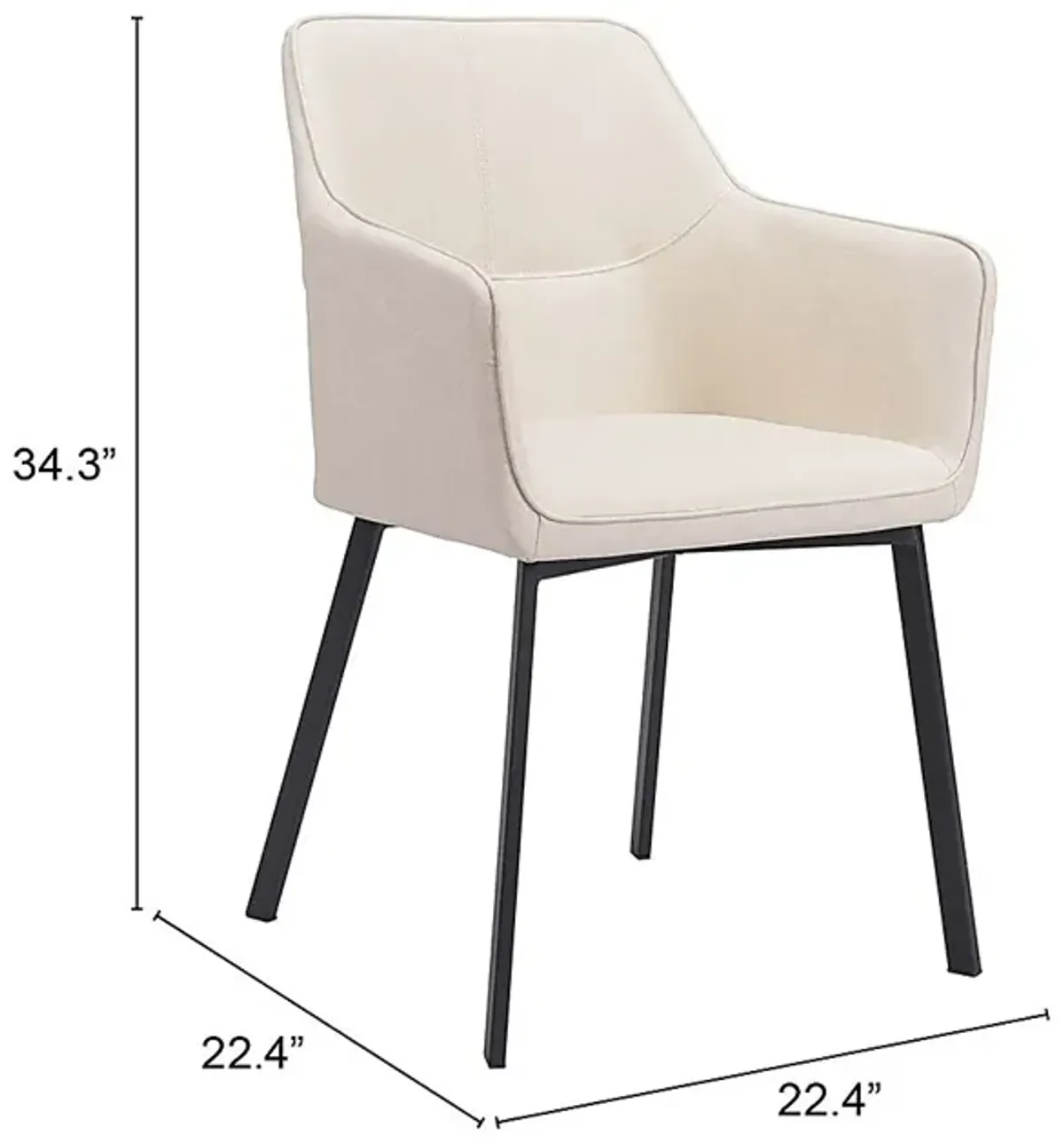 Brecknock White Dining Chair