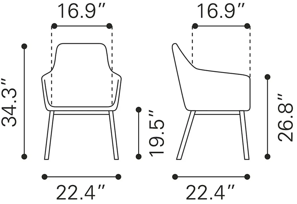 Brecknock White Dining Chair