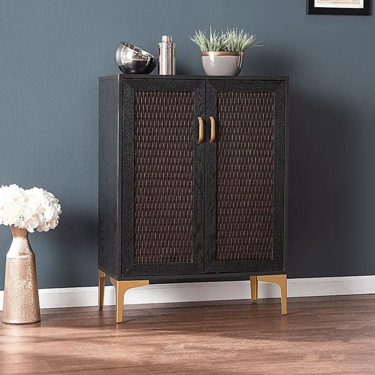 Tazwell Black Bar Cabinet