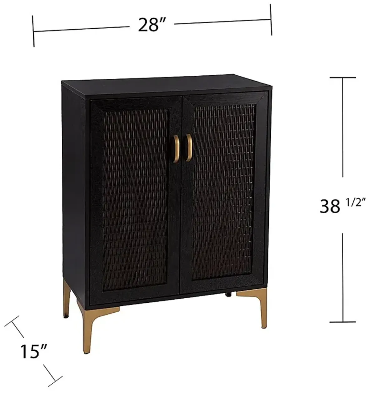 Tazwell Black Bar Cabinet